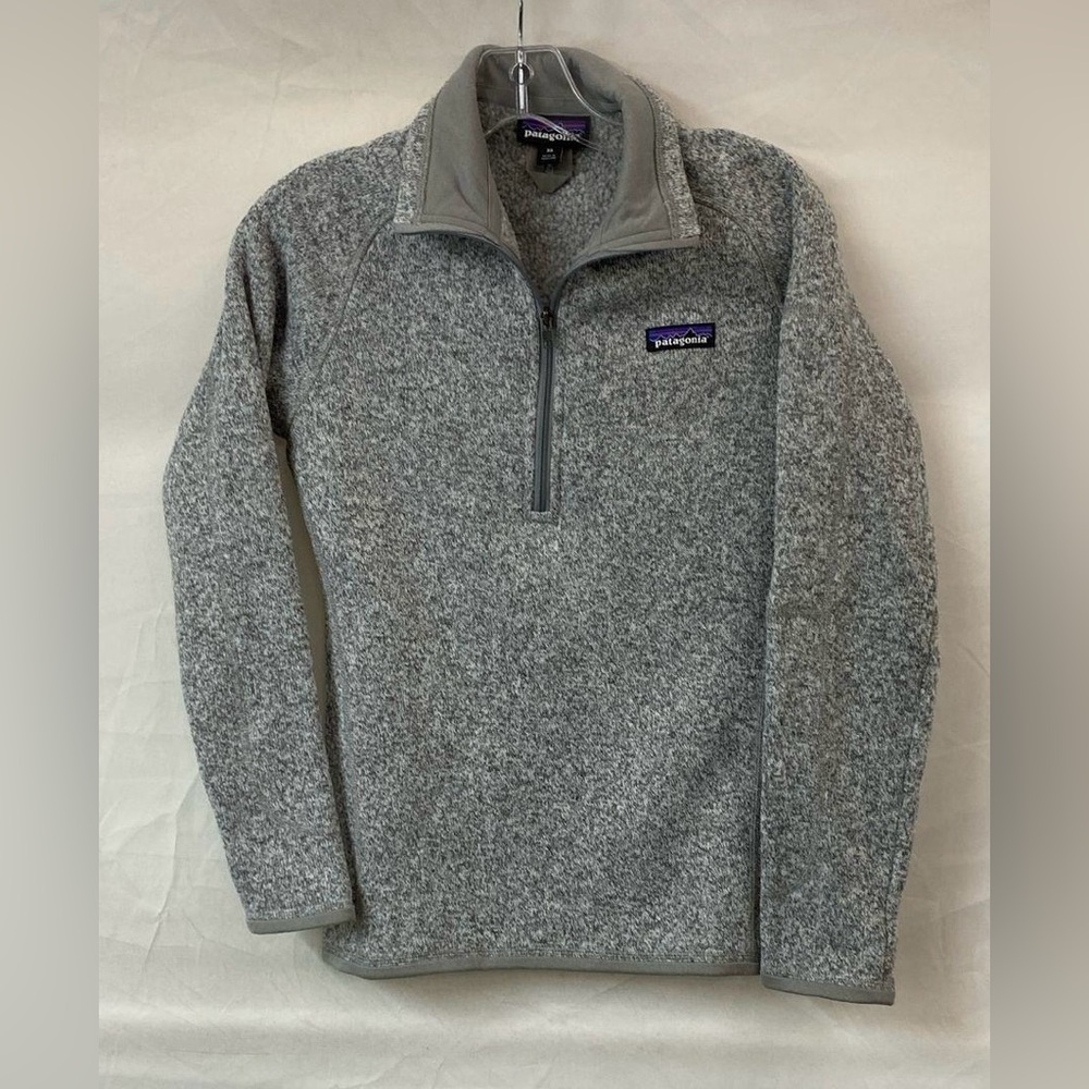 Patagonia Better Sweater 1/4 Zip Fleece Pullover Stonewash Gray Mens- XS